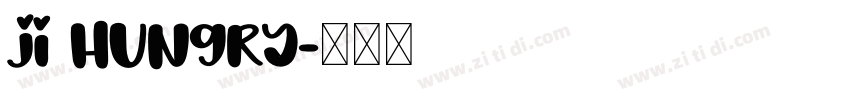 JI Hungry字体转换